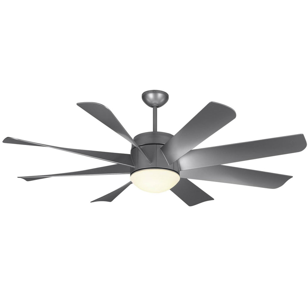 56x22 LED Ceiling Fan Brushed Steel X43087