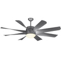 56x22 LED Ceiling Fan Brushed Steel X43087