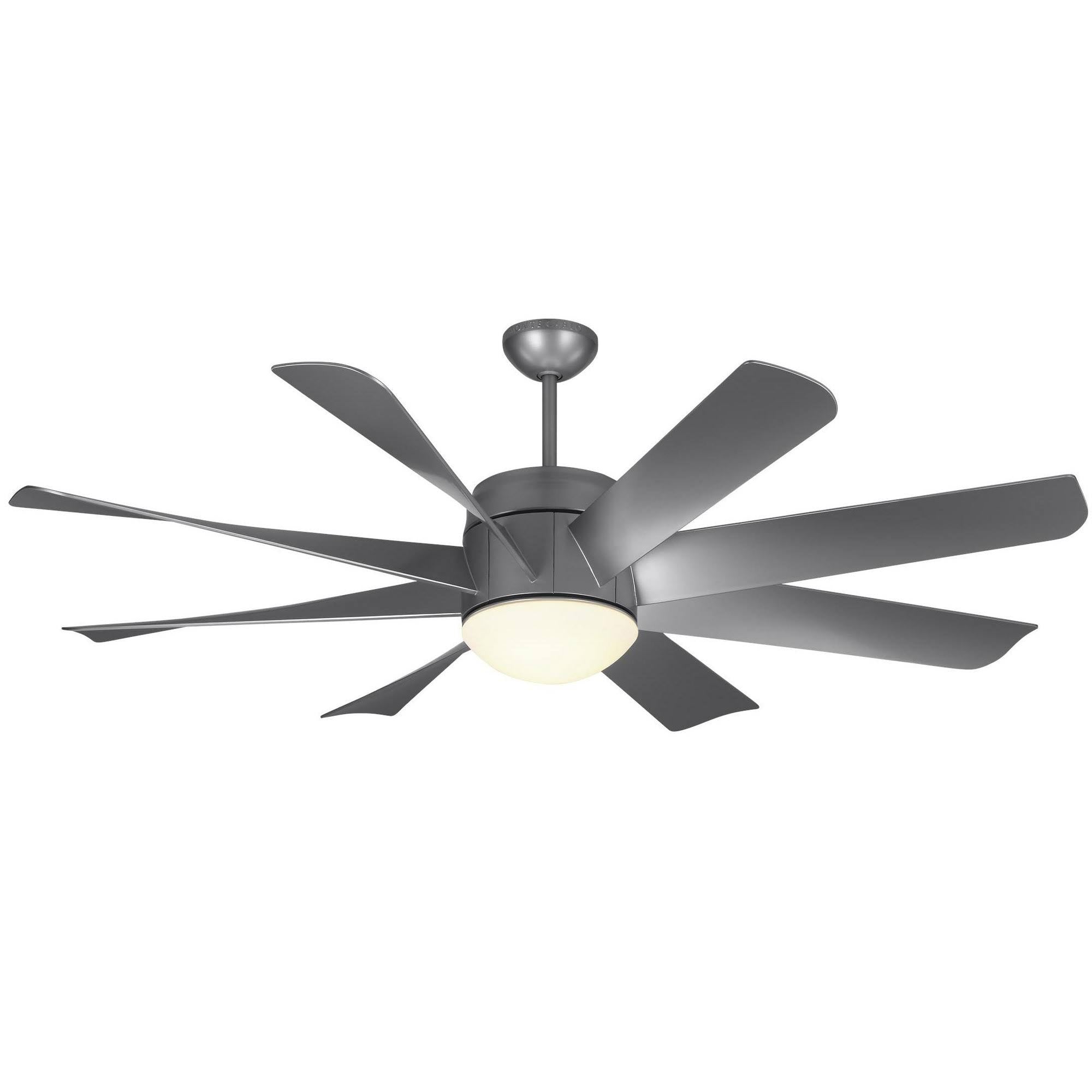 56x22 LED Ceiling Fan Brushed Steel X43087