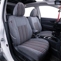 Black/Red/White Stripes Full Set Seat Covers M9675