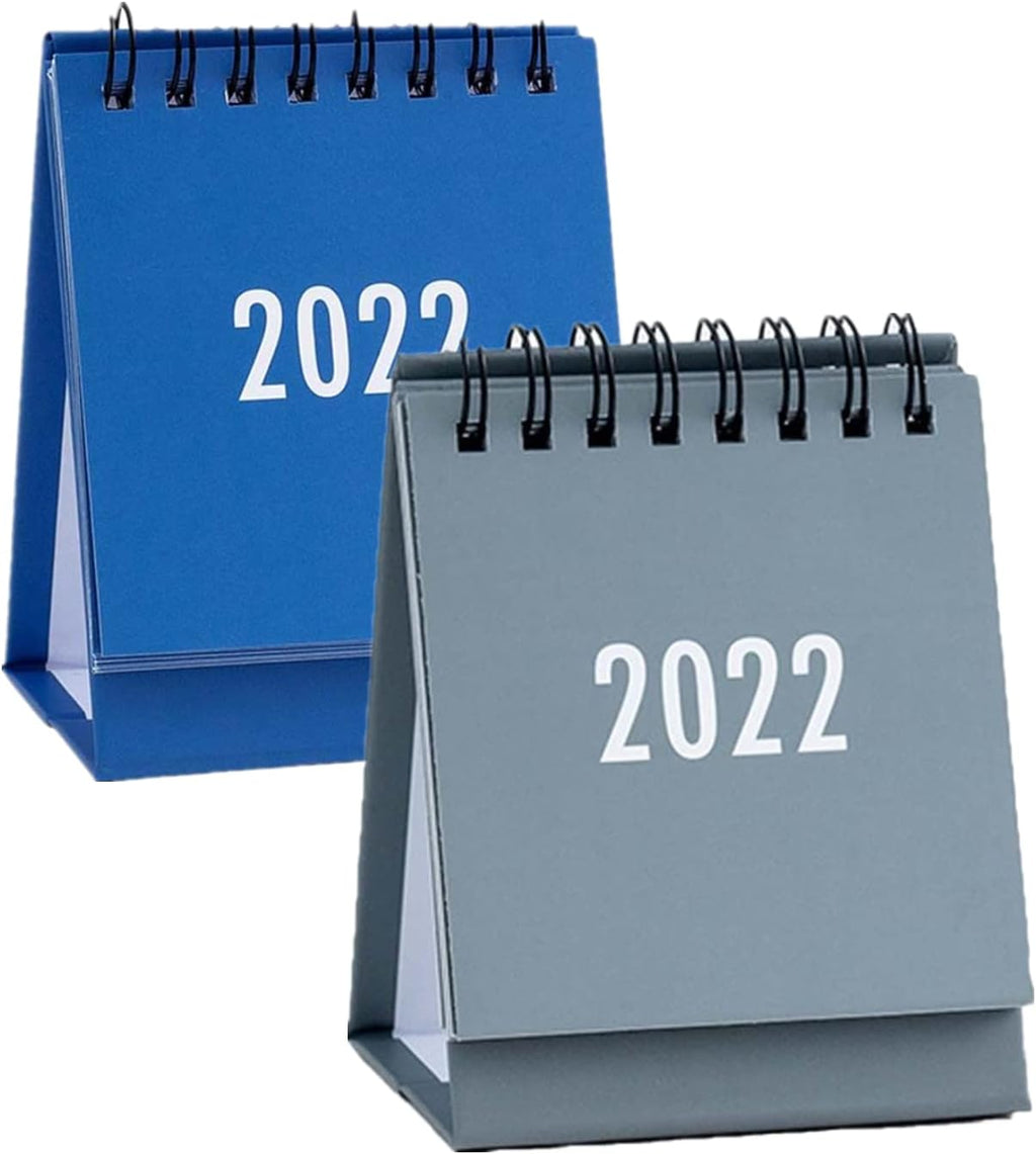 Grey Mini Desk Calendar 2022 N90231