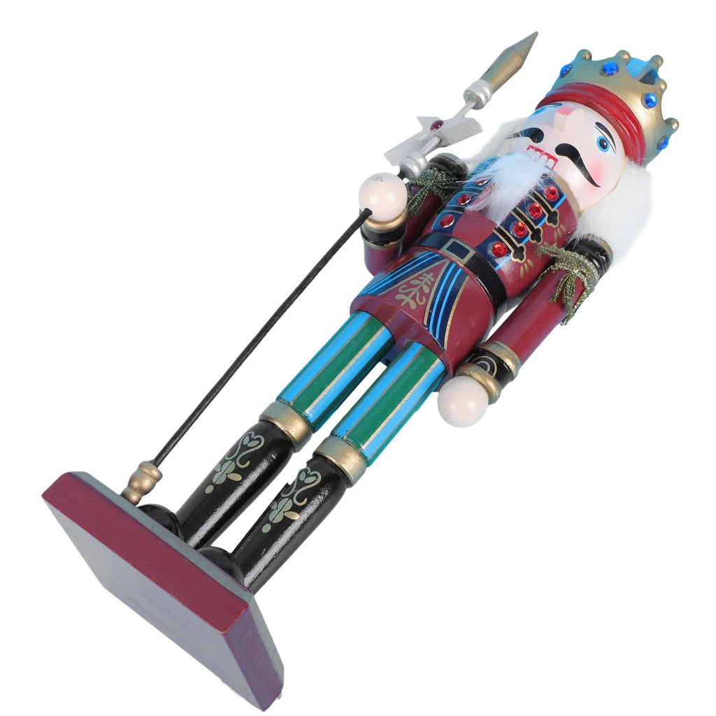 Walnut Wooden Nutcracker Soldier Doll Xmas Decor O352
