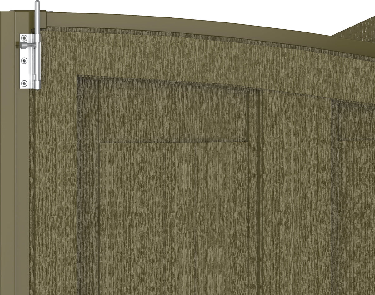 Offwhite/Brown 8x8 Outdoor Storage Shed L985552