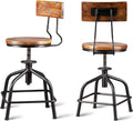 Black Metal Bar Stool Set of 2 B79551