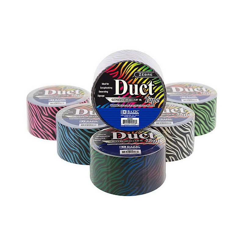 1.88 inch x 5 Yards Zebra Duct Tape (24/Case) X3140