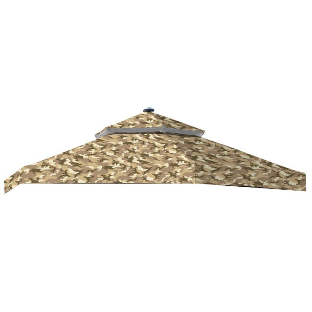 Camo Sand Replacement Canopy for Hexagon Solar Gazebo W598397