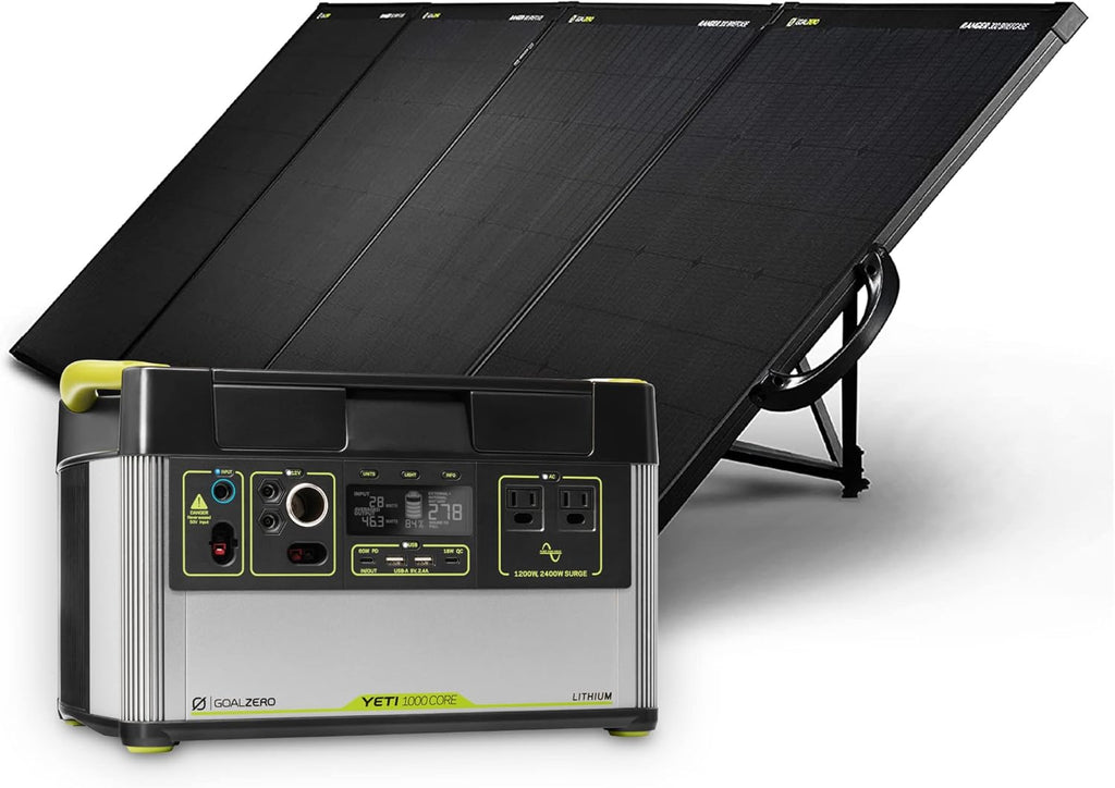 Portable Power Station, 1000 W, Solar-Powered Generator K2352