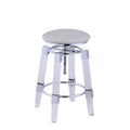 Adjustable Stool with Upholstered Seat, Gray H786133