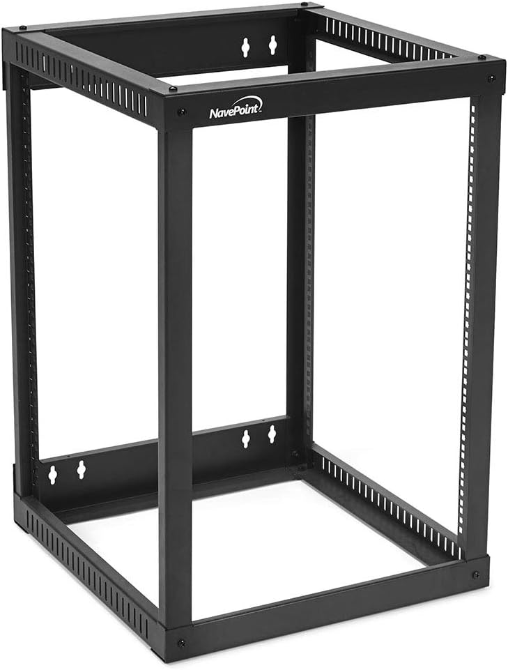 15U Wall Mount Network Rack, 22-Inch Depth, Steel E48019