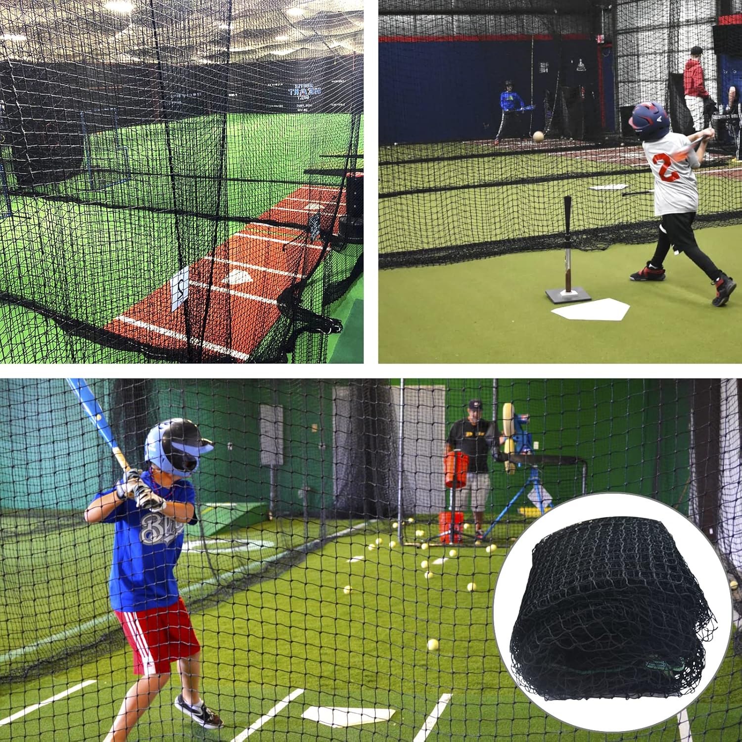 Baseball Backstop Netting 30x 12ft E977347