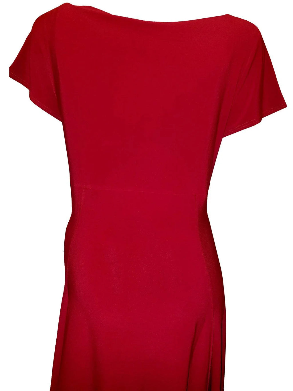 Red Empire Waist Rhinestones Cocktail Dress XXL E437215