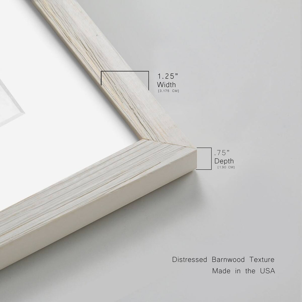 Framed Print 31X44 White T549