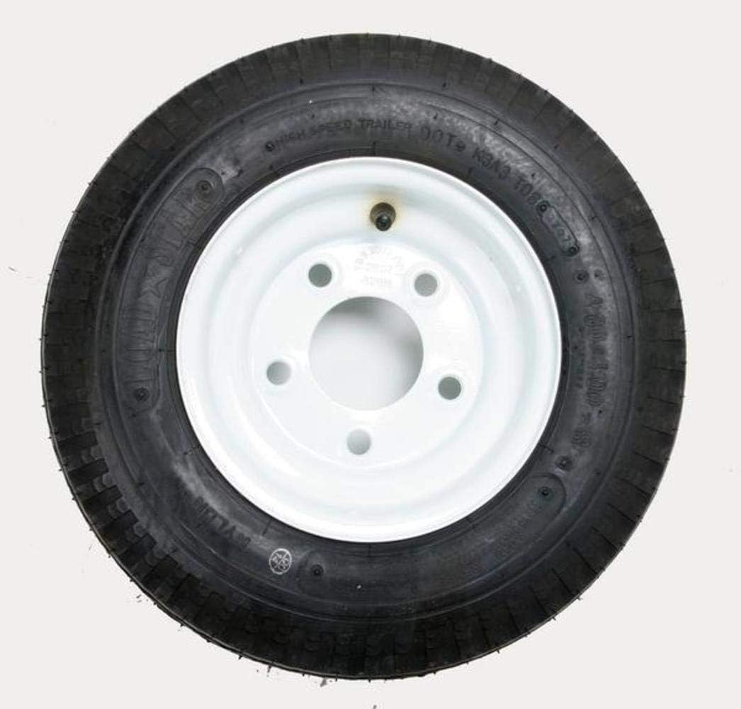 4.80-8 Trailer Tire/Wheel Assembly 5 Hole Rim Pack of 2 E3632