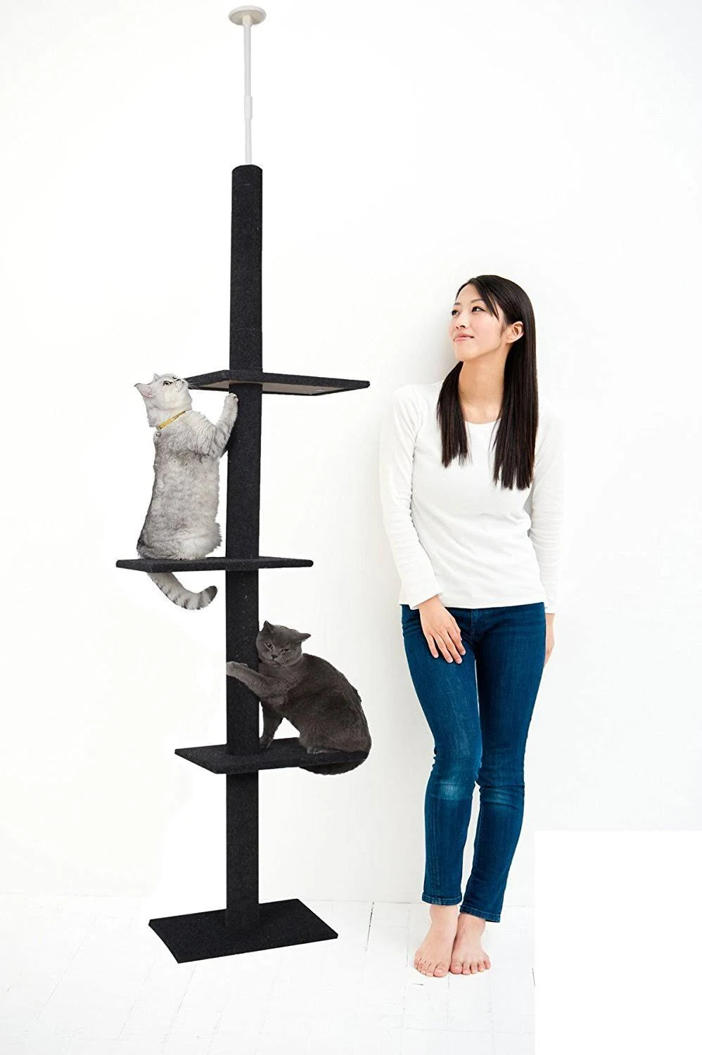 3-Tier Floor-To-Ceiling Cat Tree J900988