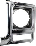 Chrome & Painted Dark Argent Headlight Door for Chevy C10 C20 C30 1979 1980 Driver Side Pack of 2 A1164