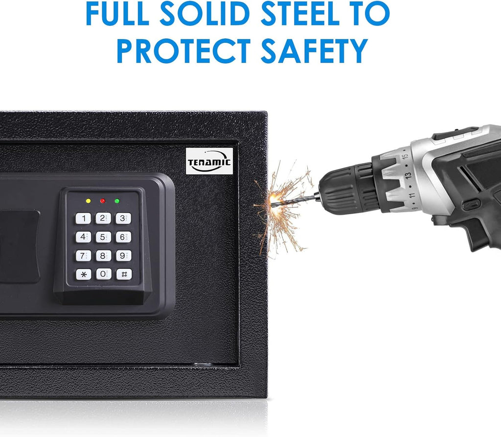 Fingerprint Safe Box 3.83 Cubic Feet with Separate Lock Box and Bottom Compartment L661