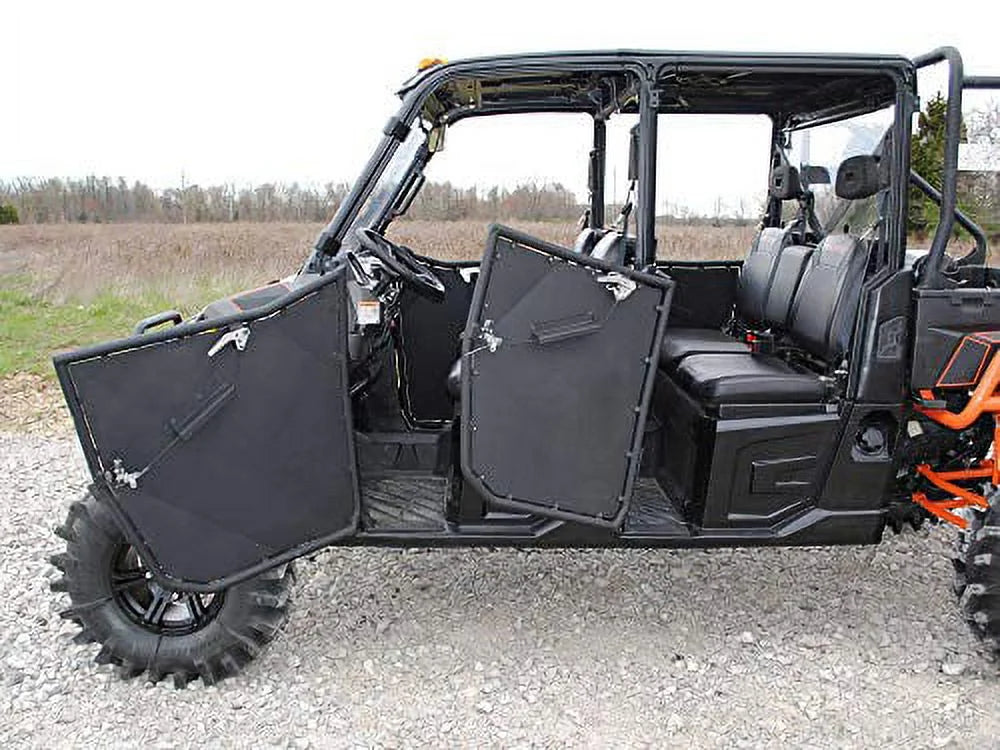 Aluminum Half Doors for Polaris Ranger XP 900 Crew, Powder Coated Black X61036