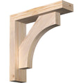 3 1/2x22W x 14x22D x 14x22H Douglas Fir Bracket with Offset Brace J138258