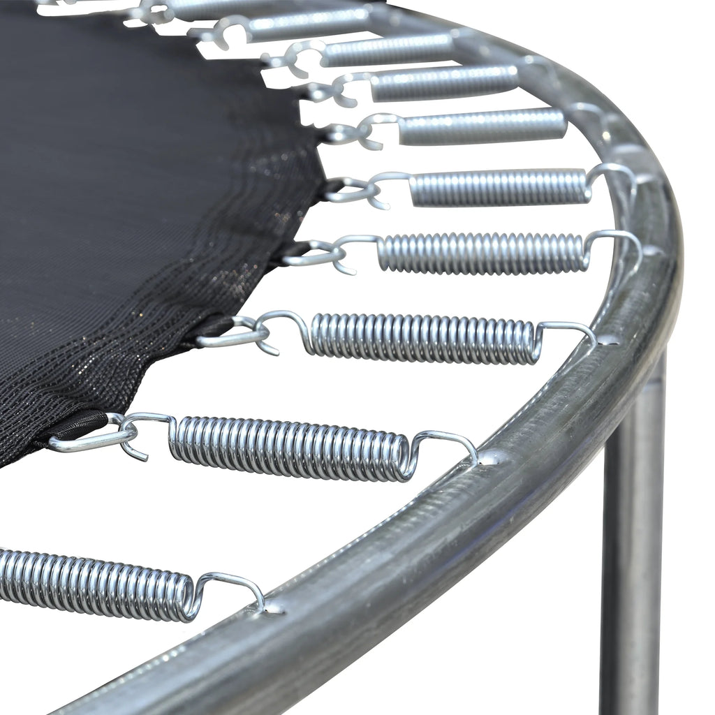 14FT Outdoor Trampoline with Basketball Hoop, Ladder and Safety Enclosure Net P3864