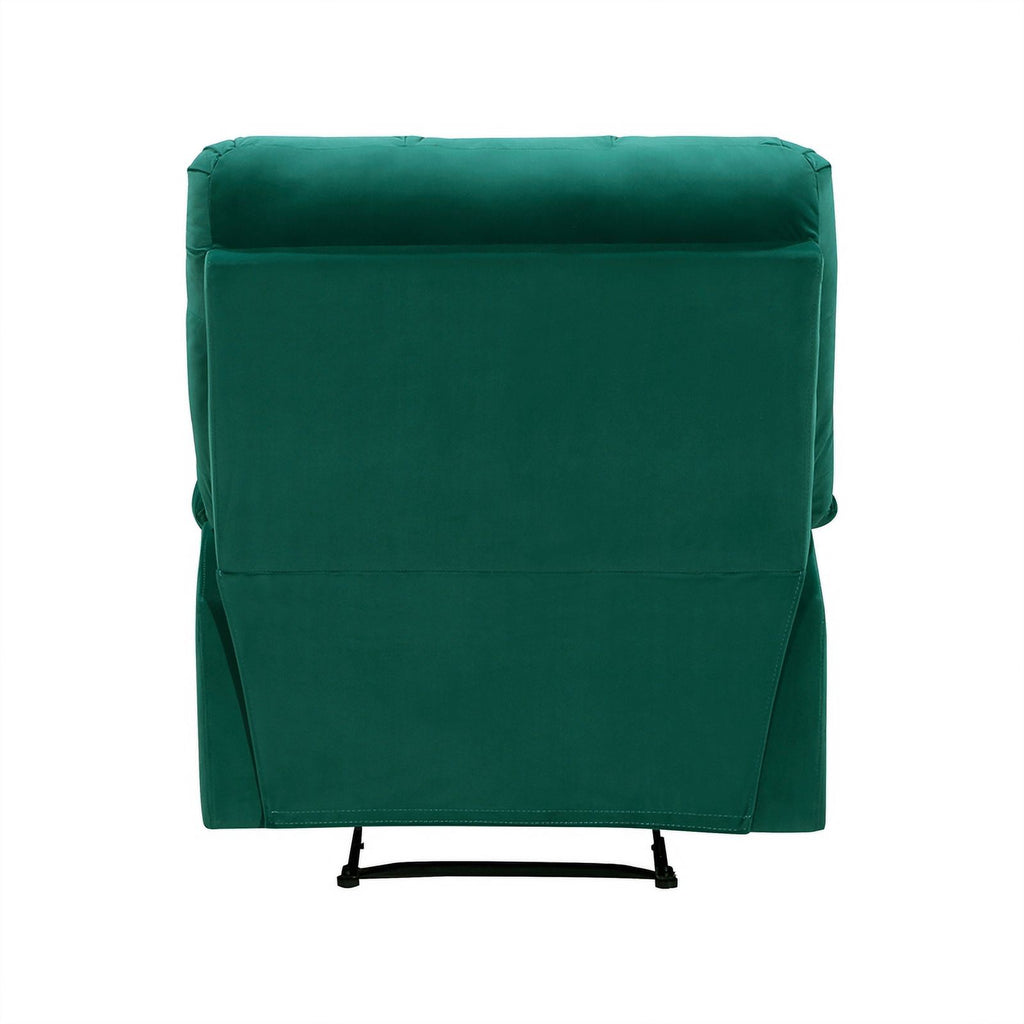 Green Velvet Manual Recliner X60891