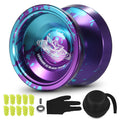 Aluminum Yoyo Ball with Bearing Strings Glove Storage Case W5441