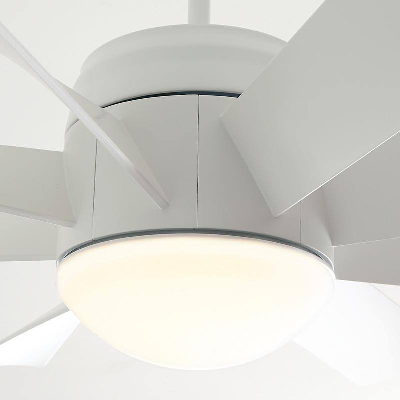 56x22 LED Ceiling Fan Brushed Steel X43087