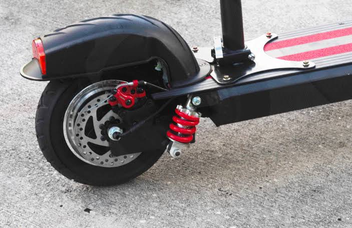 Black/Red Folding Electric Scooter J7684