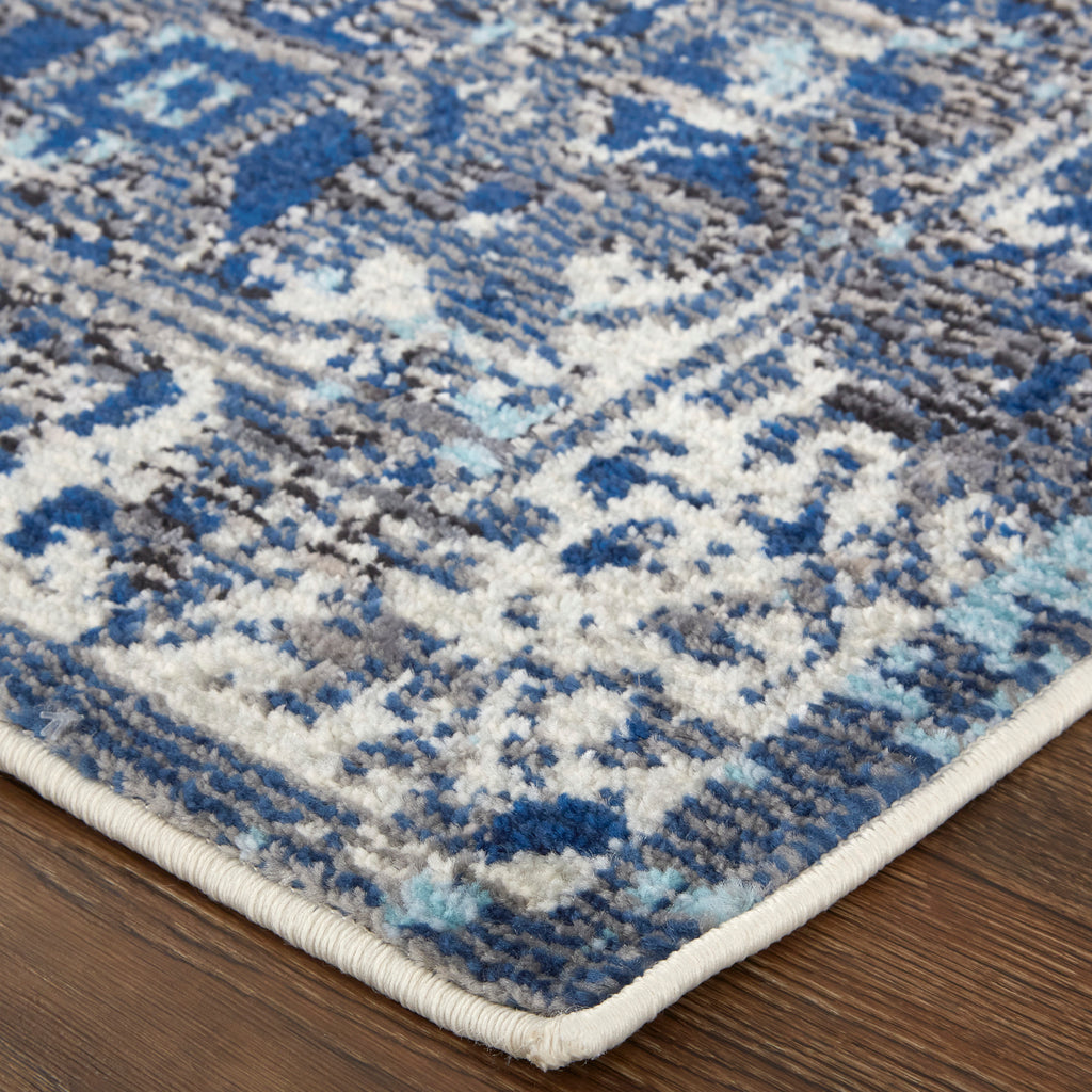 Blue/Ivory/Red Area Rug J6664