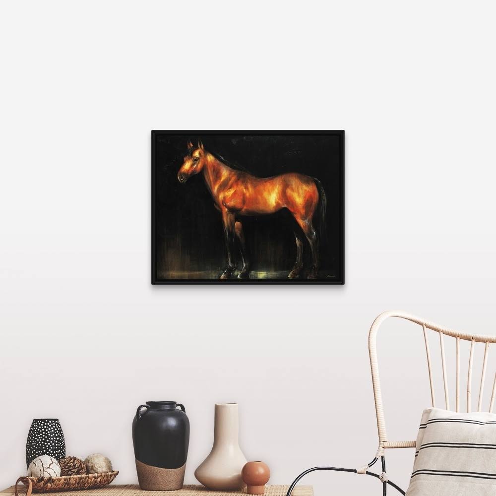 Black Float Frame Canvas Art B369577
