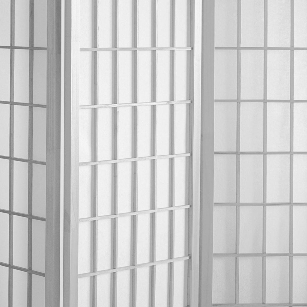 White 6 Panel Shoji Screen Z168