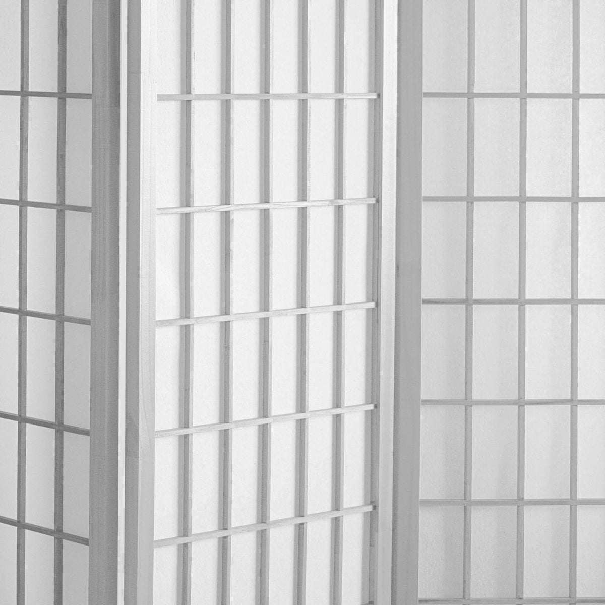 White 6 Panel Shoji Screen Z168