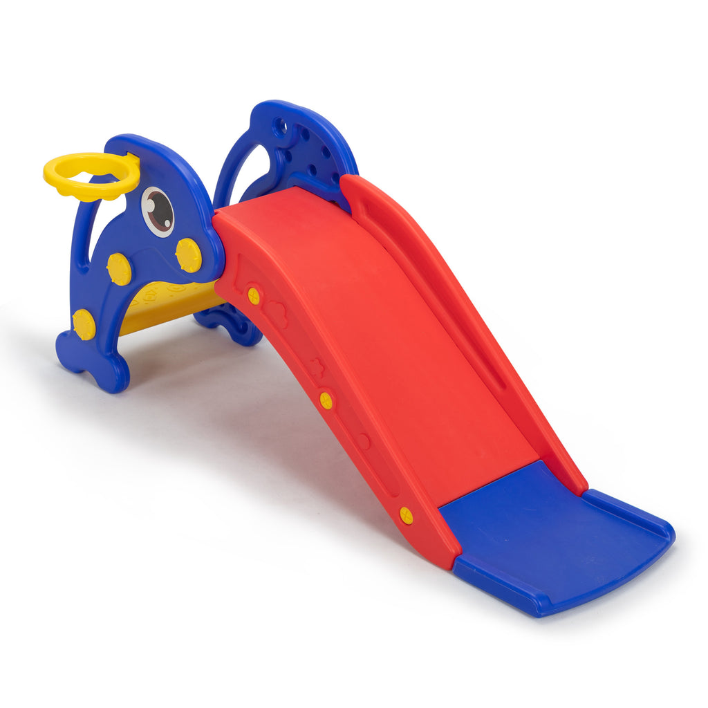 Dolphin Toddler Slide with Basketball Hoop A53361