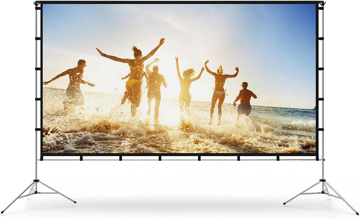 100 inch Portable Foldable Projection Screen with Stand G489