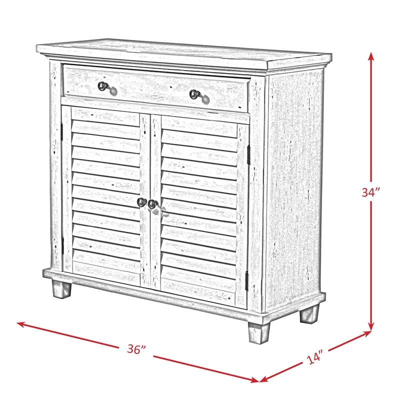 White Accent Chest K8186