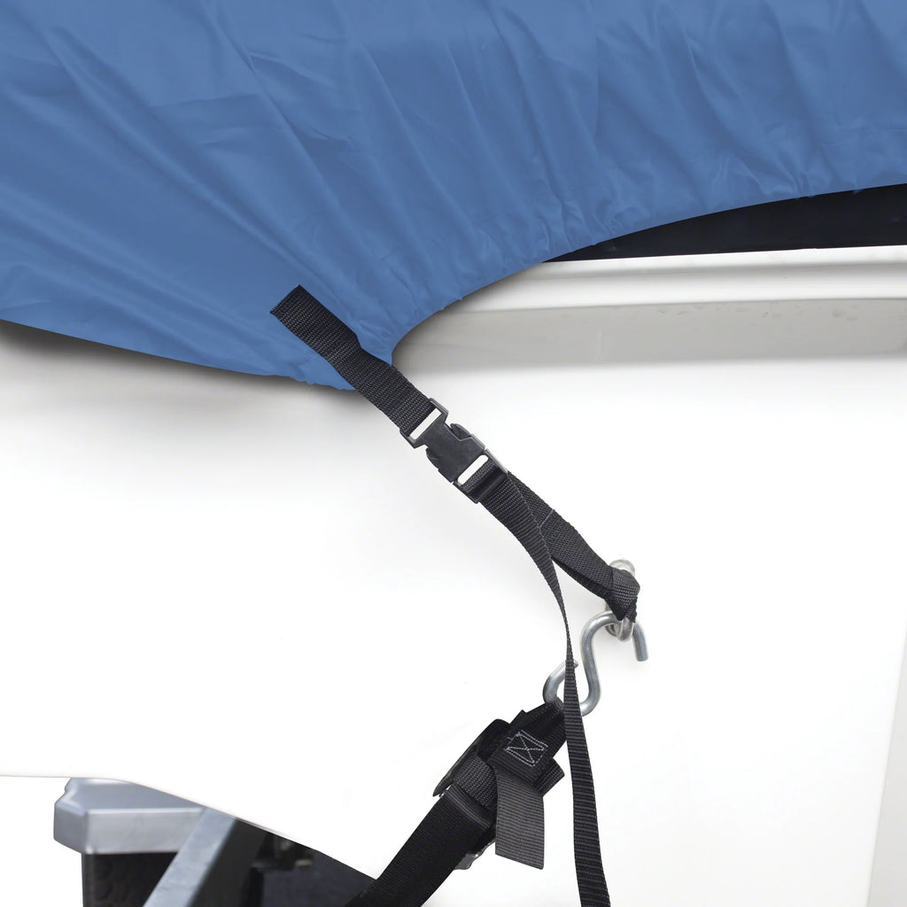 All Seasons Trailerable Boat Cover with Polyester Fade-Resistant Fabric J218