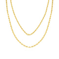 14k Yellow Gold 2.5mm Rope Chain Necklace M789