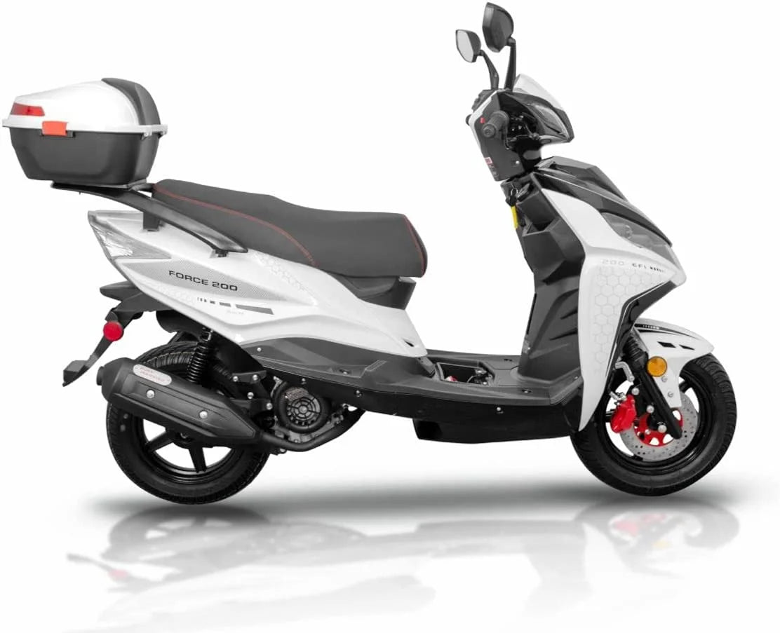 Black Force 200 EFI Scooter Moped N3832