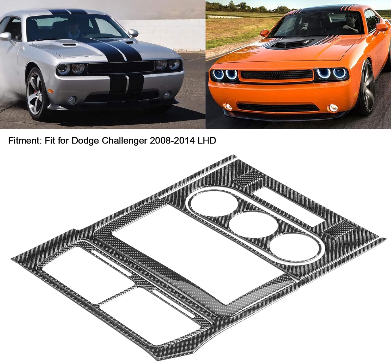 Carbon Fiber AC Control Panel Trim for Dodge Challenger A5778
