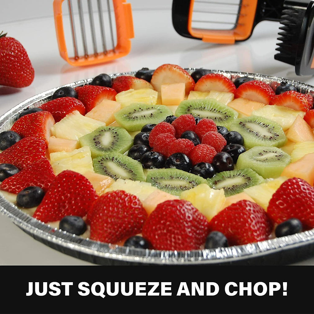 Food Vegetable Chopper Dicer with Stainless Steel Blades & Container I75491