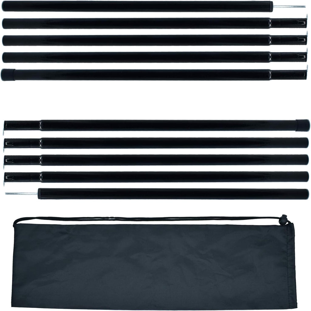 Adjustable Steel Tent Poles Set of 2 R98982