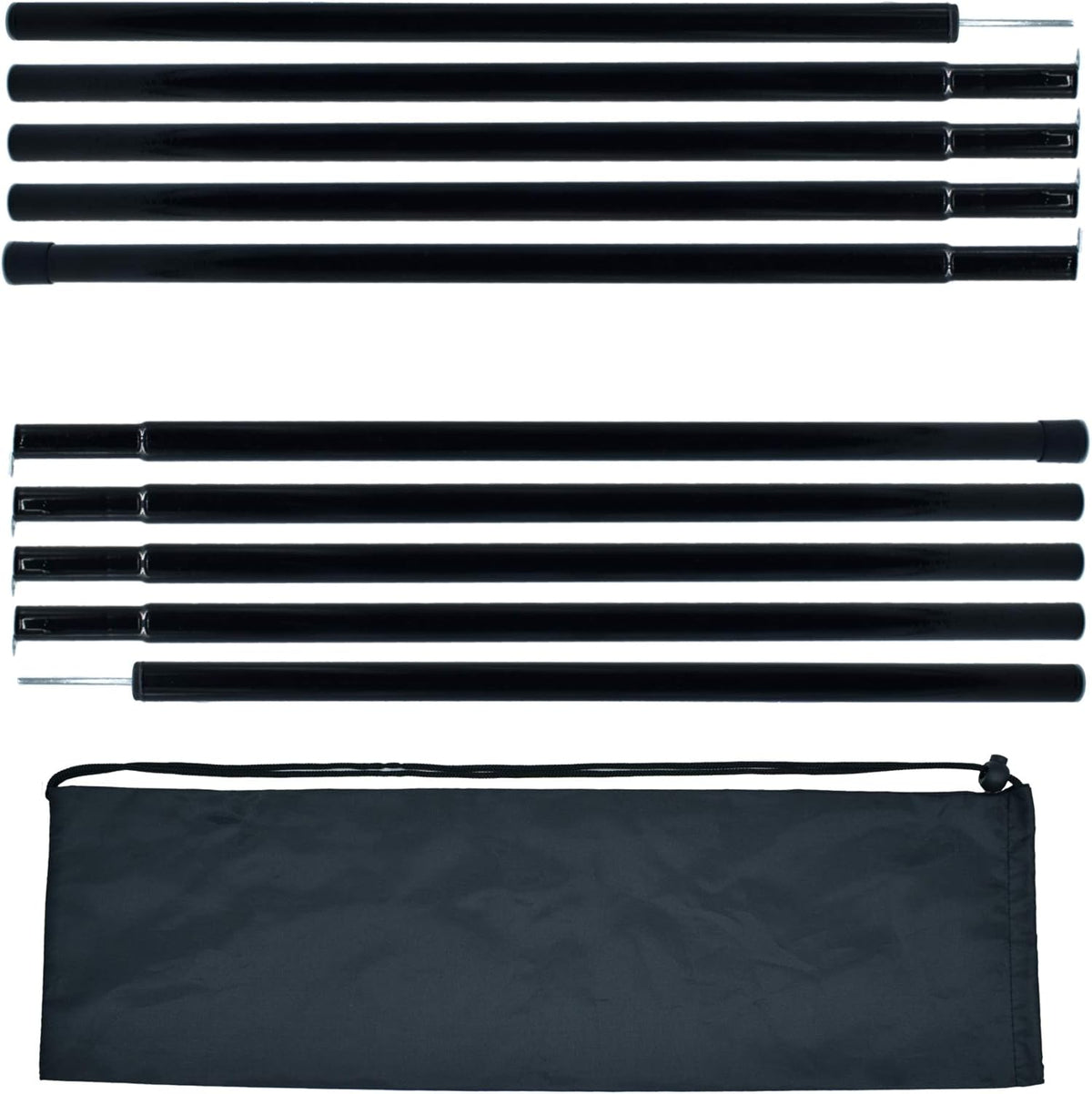 Adjustable Steel Tent Poles Set of 2 R98982