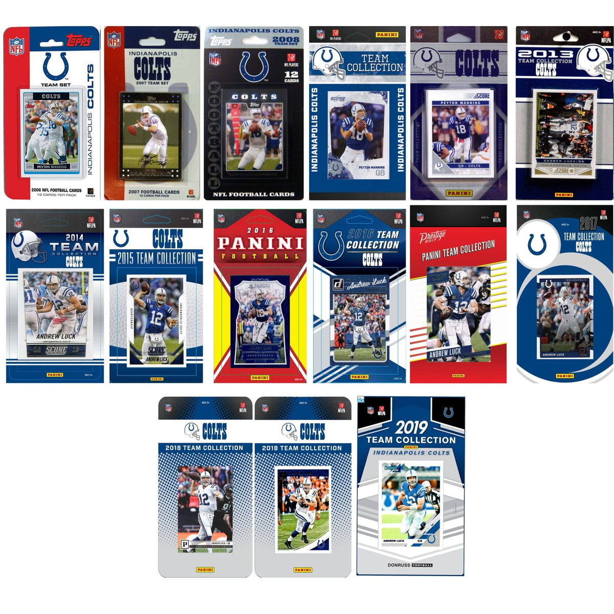 NHL Indianapolis Colts 15 Trading Card Team Set F177109