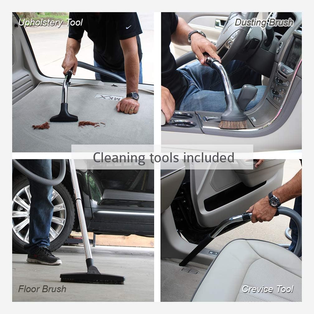 Wall Mounted Garage and Car Vacuum with 50 ft. Hose and Tools U28081