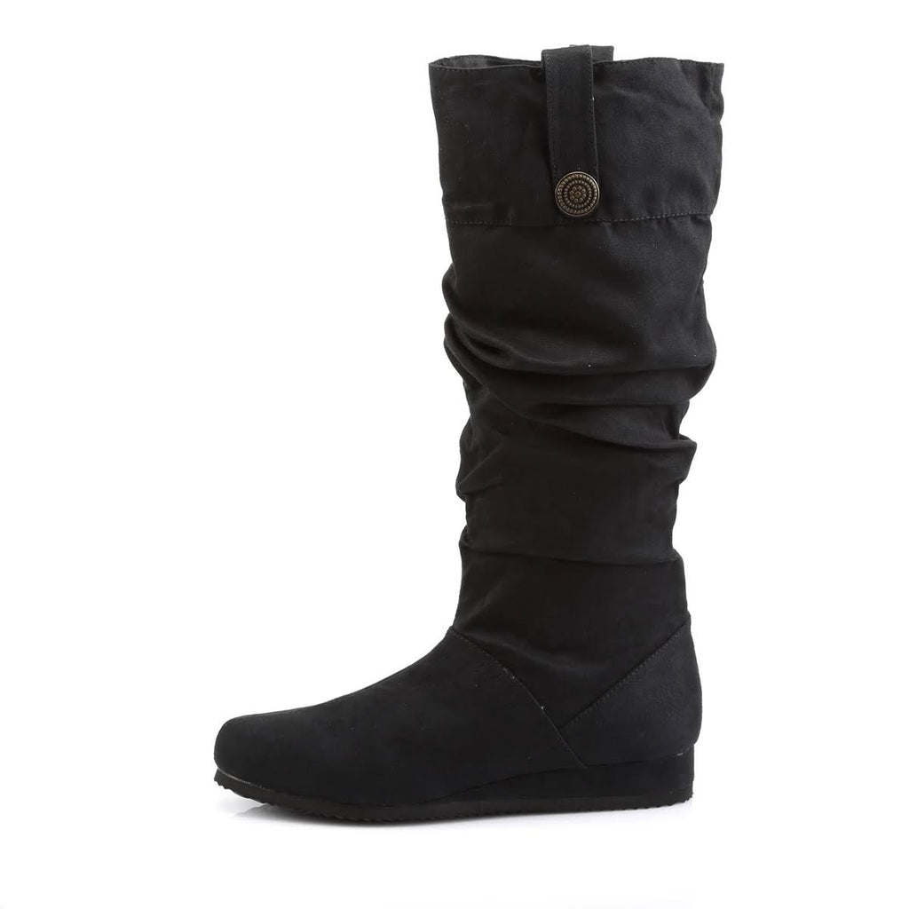 Black Microfiber Renaissance Shoes S653385