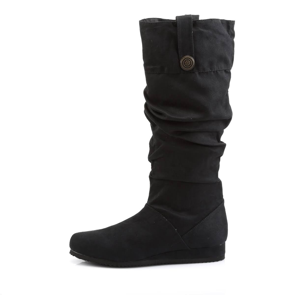 Black Microfiber Renaissance Shoes S653385