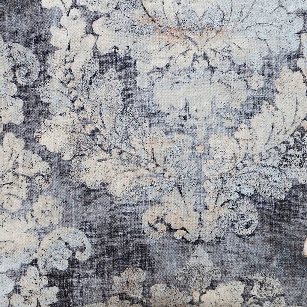 Cindersmoke Distressed Damask Duvet and Shams Twin W8388