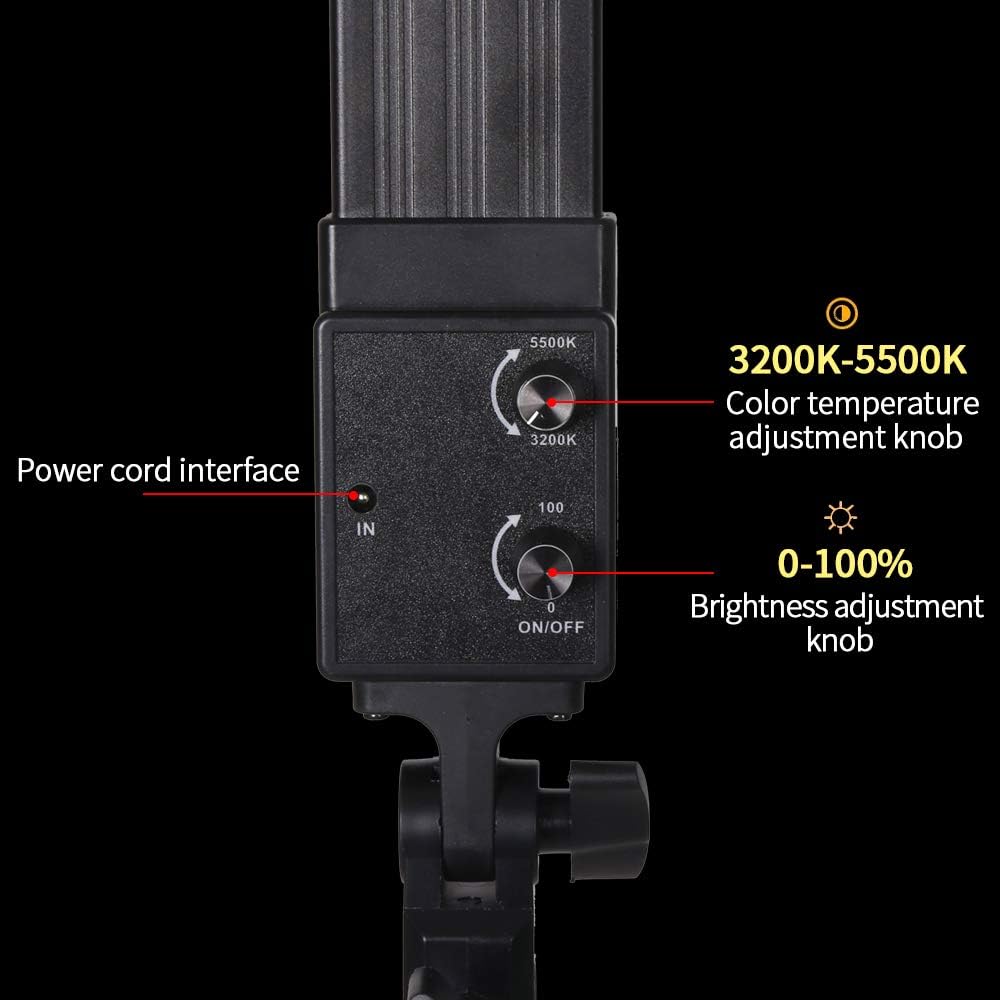 36w Dimmable LED Photography Light Kit with Tripod Stand Bag T48491