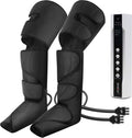 Leg Air Compression Massager with Portable Handheld Controller, 3 Modes & 3 Intensities (Black) A2205