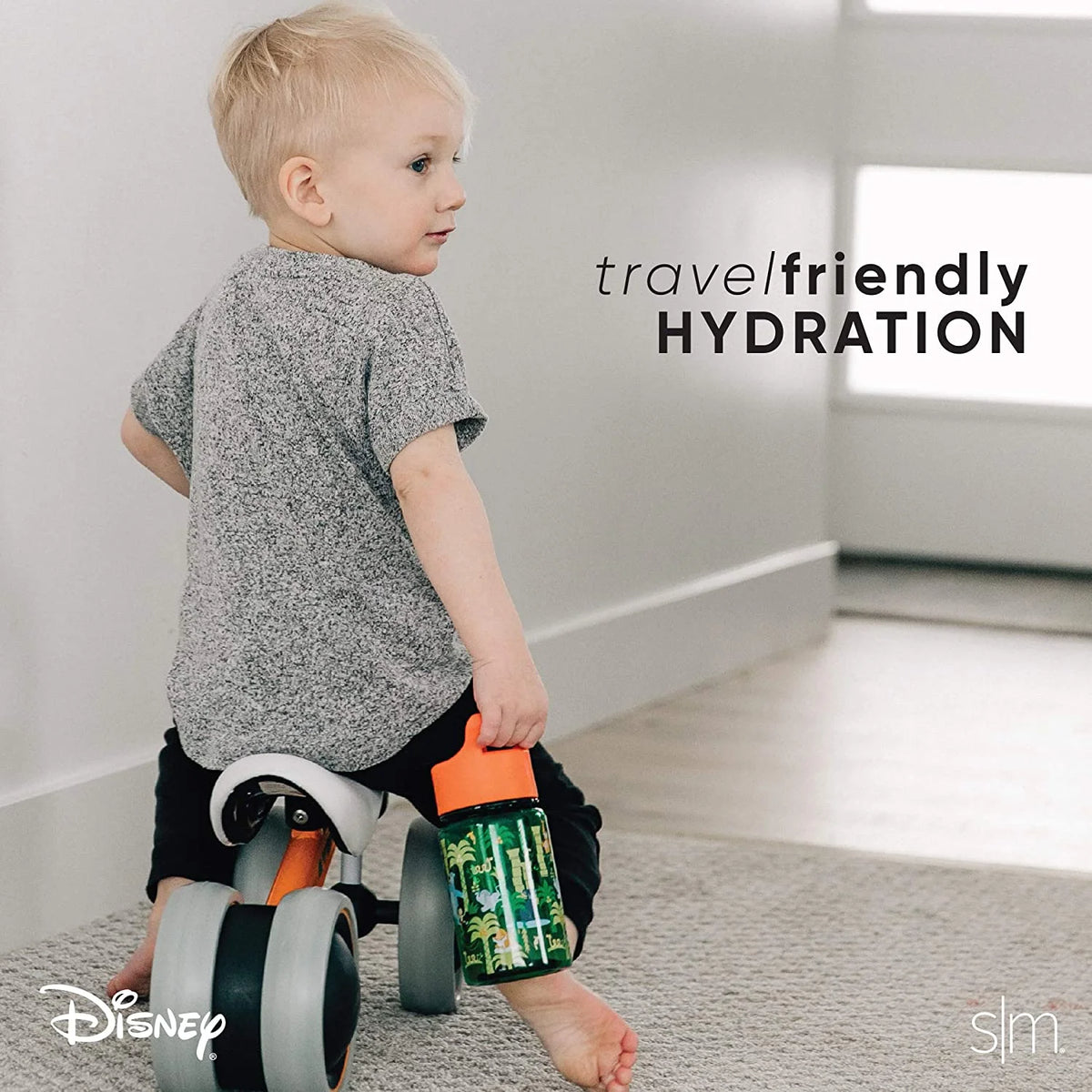 12oz Disney Kids Water Bottle with Straw Lid P425301