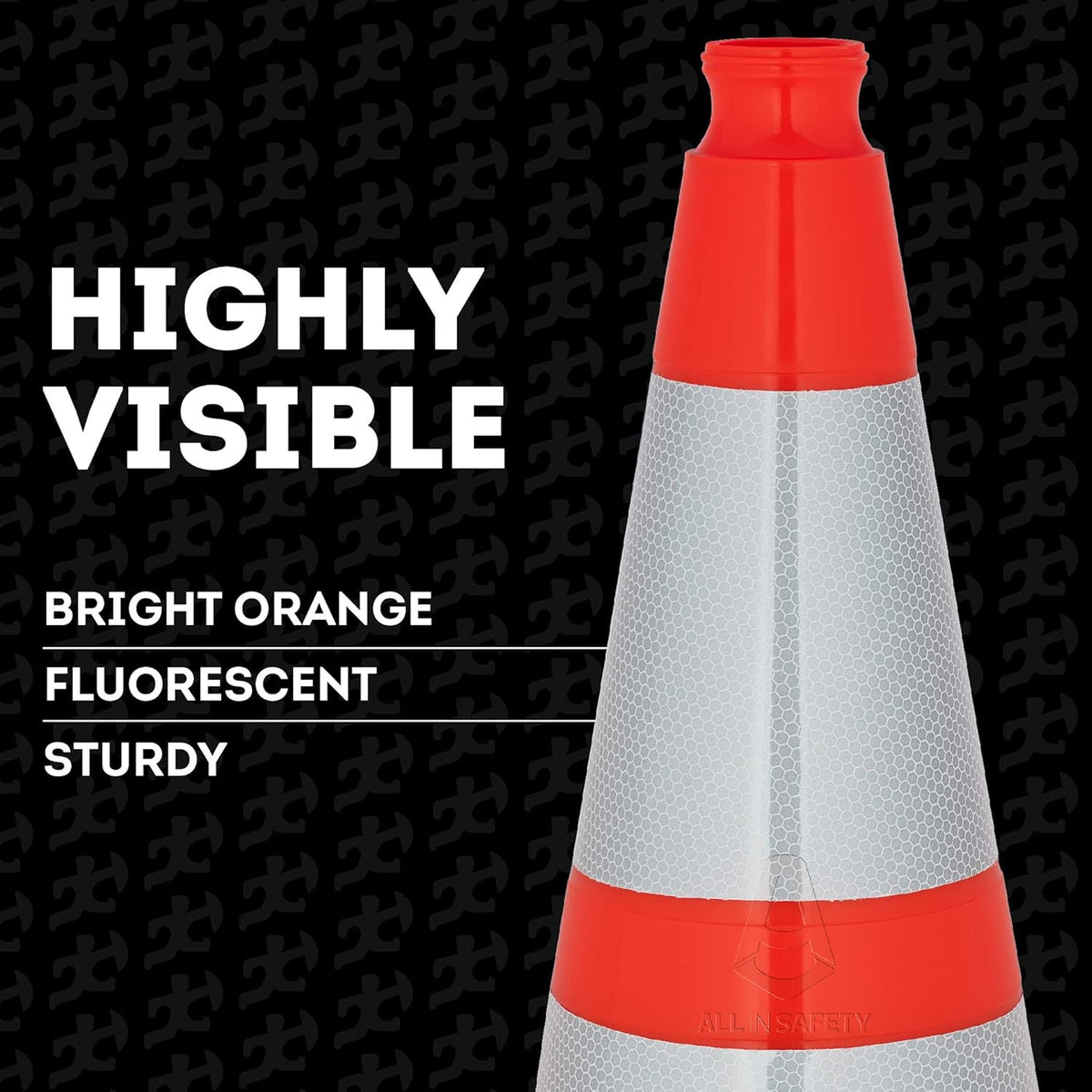 28 Inch Orange PVC Plastic Traffic Cones X729929